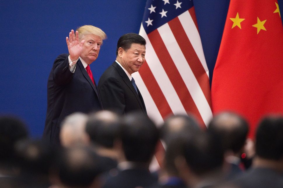 US President Donald Trump and China's President Xi Jinping in Beijing