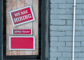 US service sector, hiring