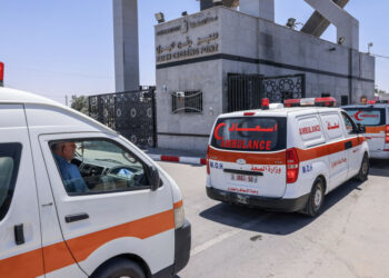 Ambulances at Rafah Crossing Point